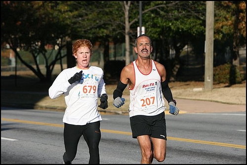 Sam and Geremy at the Finish